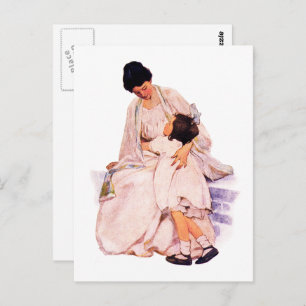 Cartão Postal Dia de as mães Feliz Vintage Art