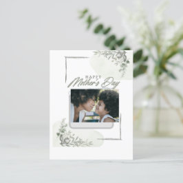 Cartão Postal Dia de as mães personalizado de fotos