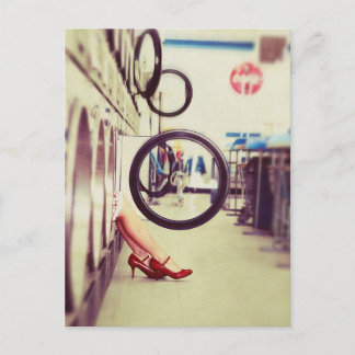 Cartão Postal dia de lavar roupa