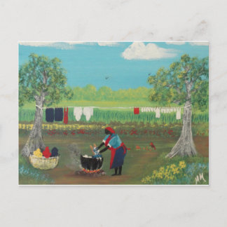 Cartão Postal Dia de Lave nos Anos 50