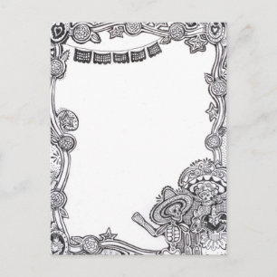 Cartão postal Dia De Los Muertos