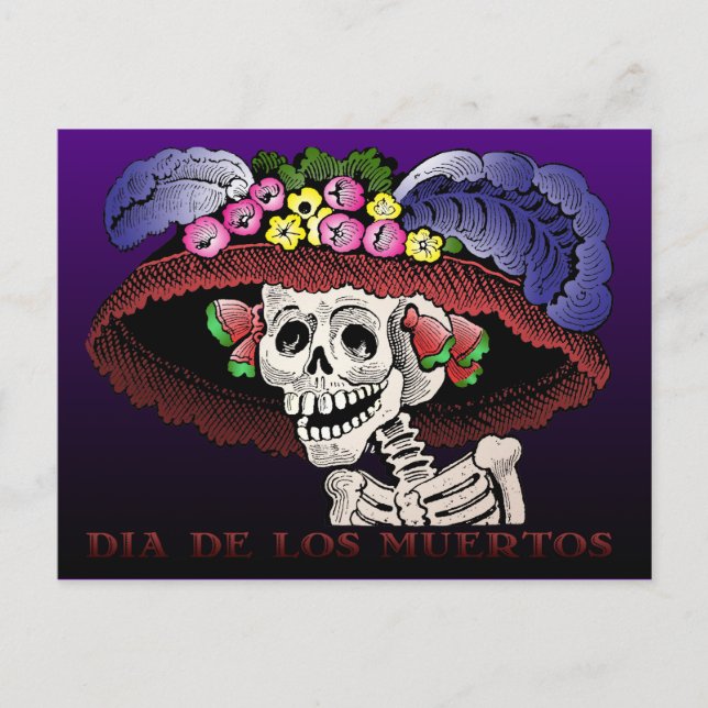 Cartão Postal Dia de los Muertos (Frente)
