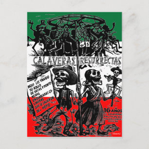 Cartão Postal Dia de los Muertos (Dia dos Mortos)