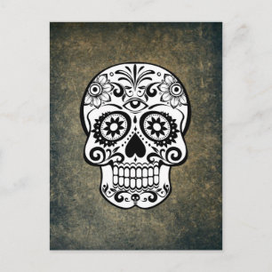 Cartão Postal Dia De Los Muertos Sugar Skull