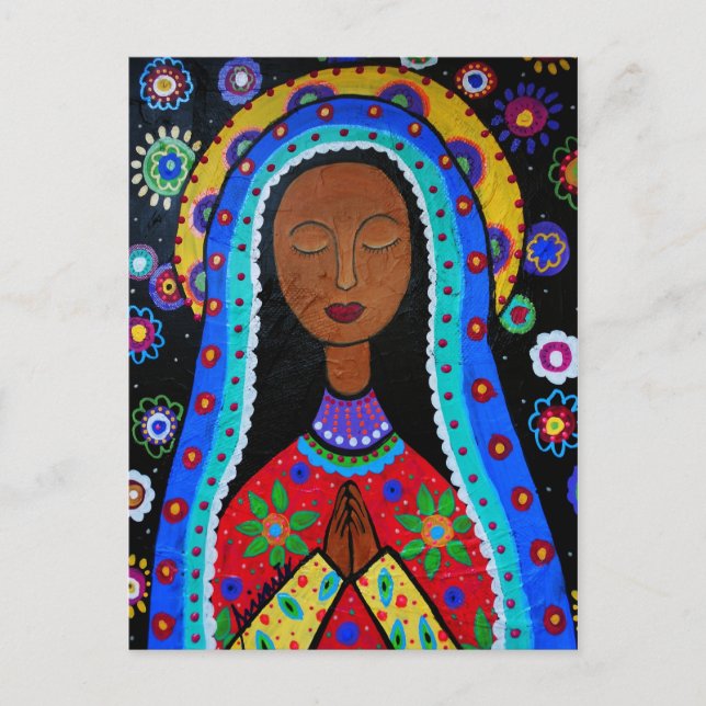 Cartão Postal Dia de los Muertos VIRGIN GUADALUPE (Frente)