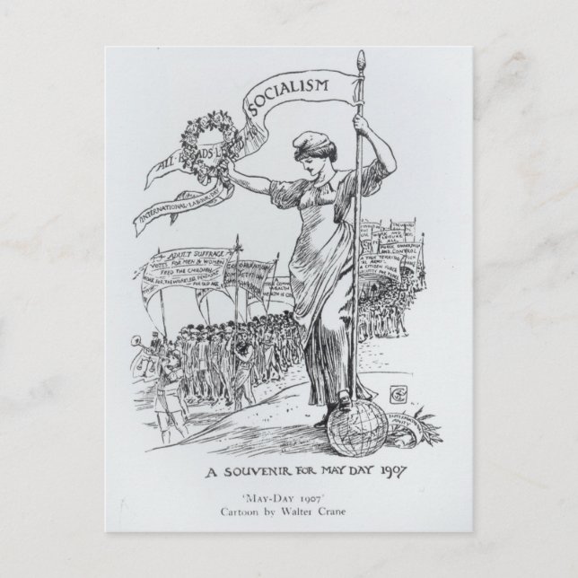 Cartão Postal Dia de maio de 1907 (Frente)