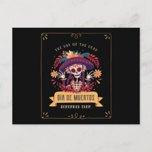 Cartão Postal Dia de muertos dos mortos