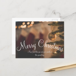 Cartão Postal Dia de Natal Simples