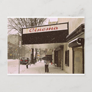 Cartão Postal Dia de Neve No Cinema