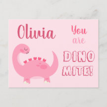 Dia de os namorados Dino-Mite, menina de dinossaur