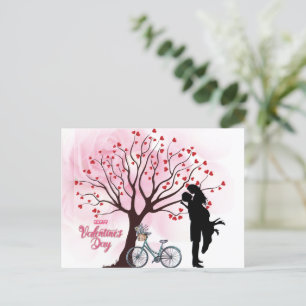 Cartão Postal Dia de os namorados do Casal Elegante