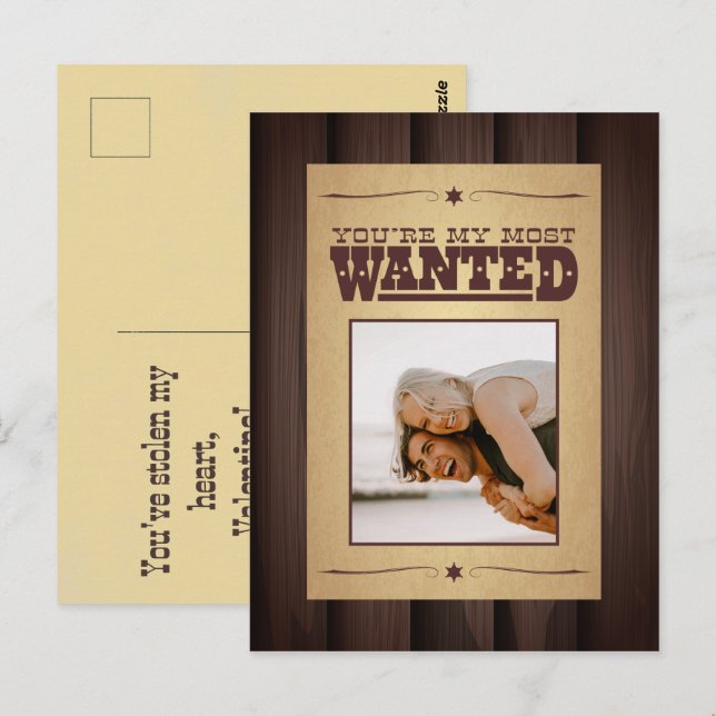 Cartão Postal Dia de os namorados Poster mais procurado (Frente/Verso)