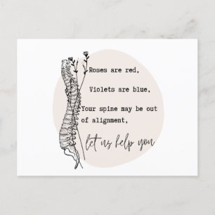 Cartão Postal Dia de os namorados quiroprático, quiroprática, Ch
