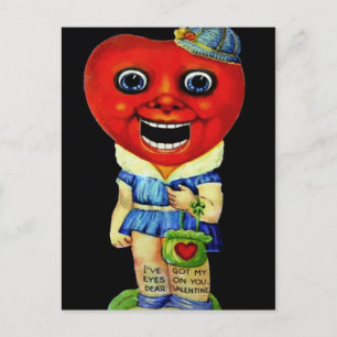 Cartão Postal Dia de os namorados Vintage Creepy