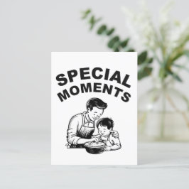 Cartão Postal Dia de os pais de momentos especiais