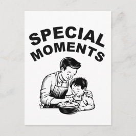 Cartão Postal Dia de os pais de momentos especiais