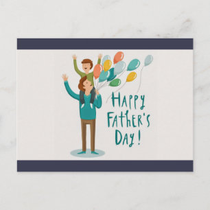 Cartão Postal Dia de os pais Feliz