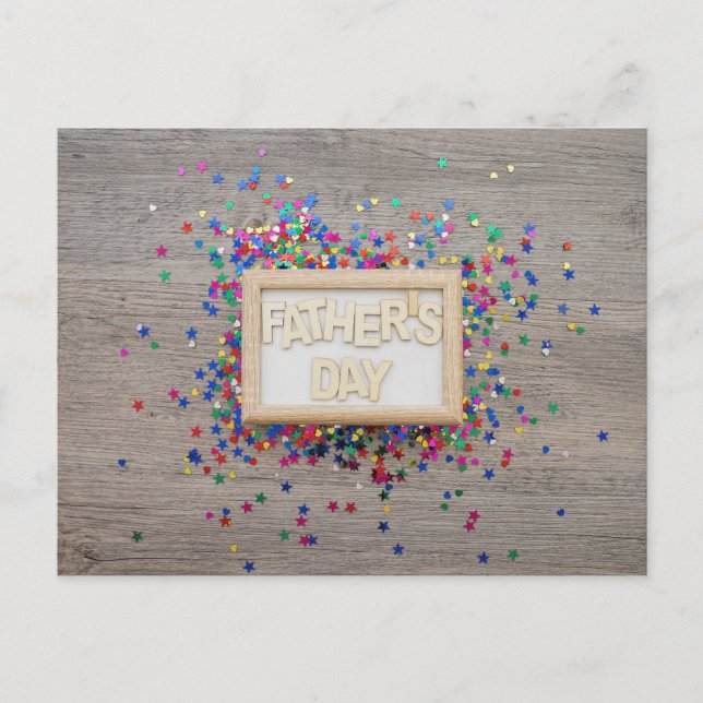 Cartão Postal Dia de os pais Feliz (Frente)