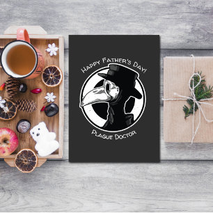 Cartão Postal Dia de os pais Peste Médica Bird Mask B/W