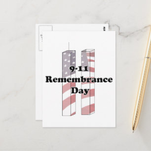Cartão Postal Dia de Recordação 9/11 - Dia do Patriota