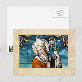Cartão Postal Dia de São Patrício Abençoa Cartão-Postal Religios