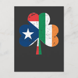 Cartão Postal Dia de São Patrício Irlanda Porto Rico Irlandês