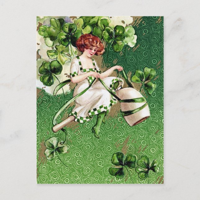 Cartão Postal Dia de São Patrício vitoriano (Frente)