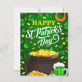 Cartão Postal Dia de St Patty