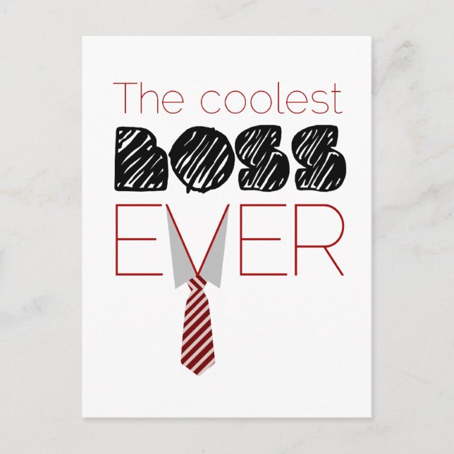 Cartão Postal Dia do Chefe (Frente)