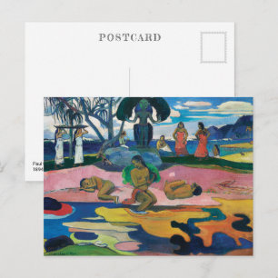 Cartão Postal Dia do Deus   Paul Gauguin  