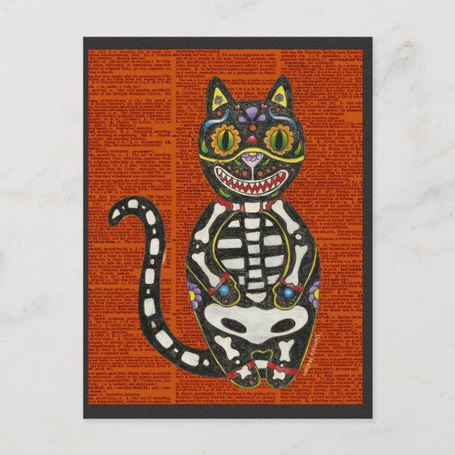 Cartão Postal Dia do Gato Morto (Frente)