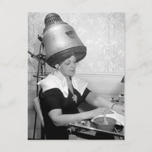 Cartão Postal Dia do Glamor Vintage Beauty Parlor Nova Iorque