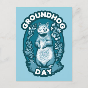 Cartão Postal Dia do Groundhog