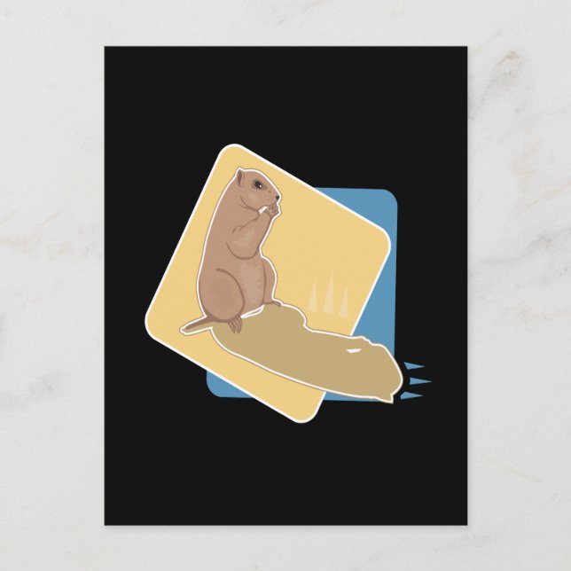 Cartão Postal Dia do Groundhog (Frente)