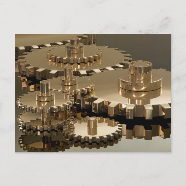 Cartão Postal Dia do Pai em Gear (Frente)