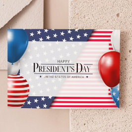 Cartão Postal Dia do Presidente