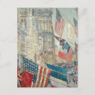 Cartão Postal Dia dos Aliados Childe Hassam