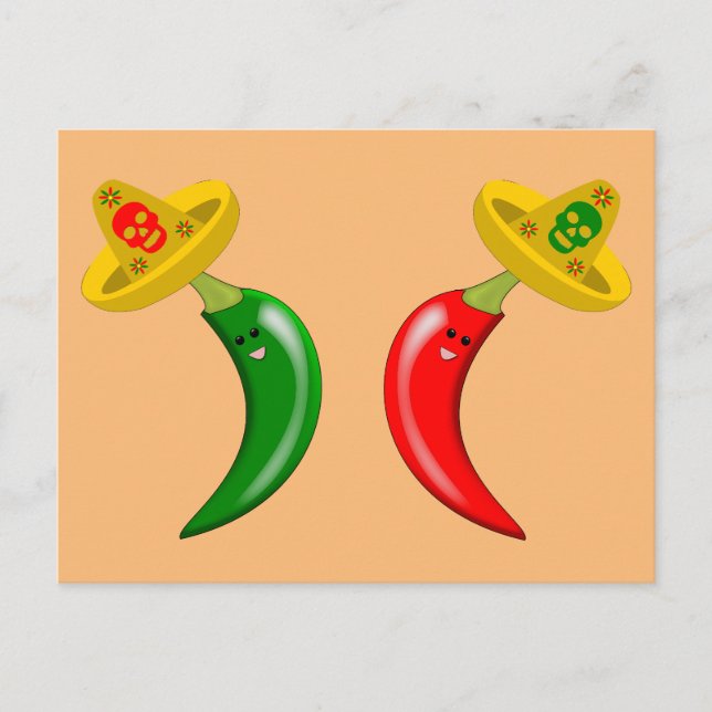 Cartão Postal Dia dos Mortos do Chile Mexicano (Frente)
