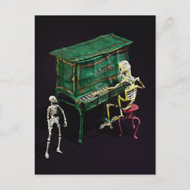 Cartão Postal Dia dos Mortos figura como músicos (Frente)