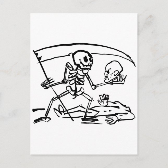 Cartão Postal Dia dos Mortos, México. Em 1951. (Frente)