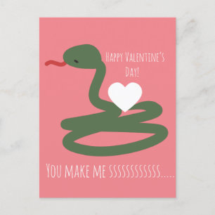 Cartão Postal Dia dos Namorados da Cobra Sssssss Amor 