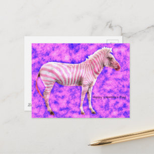 Cartão Postal Dia dos Namorados da Zebra
