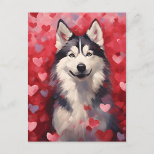 Cartão Postal Dia dos Namorados Husky