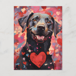 Cartão Postal Dia dos Namorados Labrador