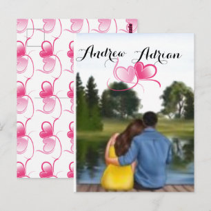 Cartão Postal Dia dos Namorados personalizado casal 2024