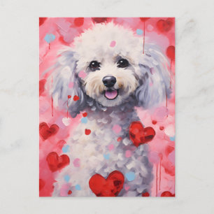 Cartão Postal Dia dos Namorados Poodle