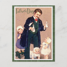 Cartão Postal Dia dos pais do vintage