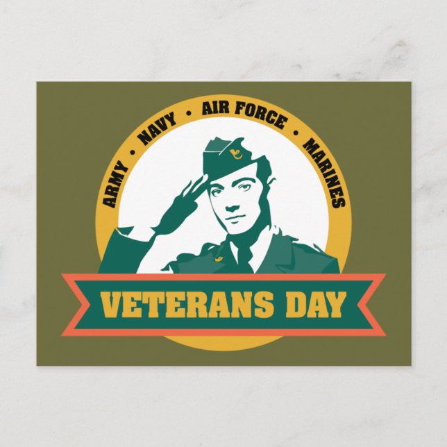 Cartão Postal Dia dos Veteranos (Frente)