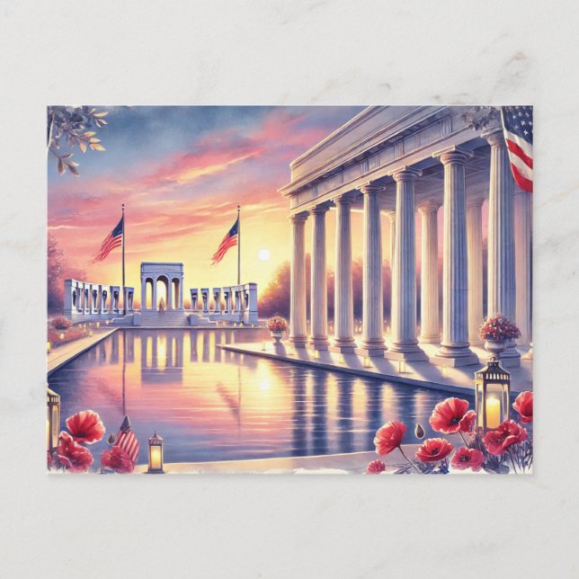 Cartão Postal Dia dos Veteranos, EUA (Frente)