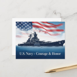 Cartão Postal Dia dos Veteranos - Homenageando todos que servira